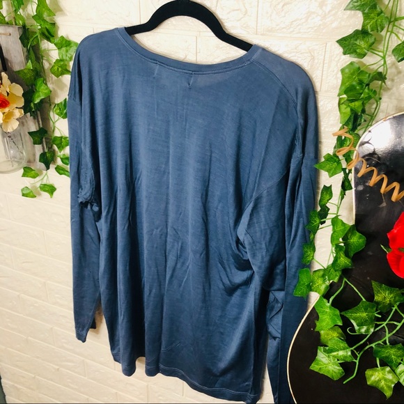 🌸5/$25🌸NWT Out Of the Blue Knits Basic Long Sleeve Flowy Top Size Large - Picture 7 of 10